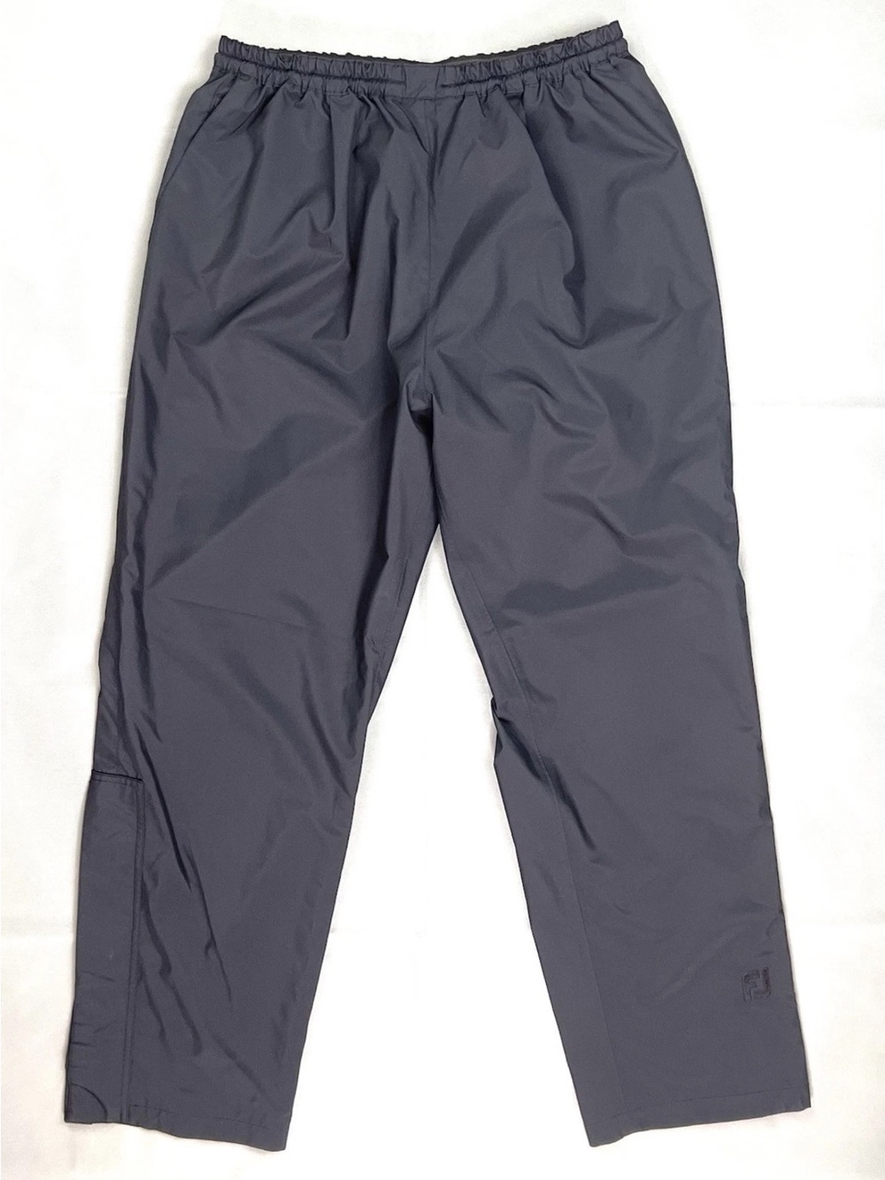 FootJoy DryJoys Pants Mens L Large Black Waterproof Golf Rain FJ Logo